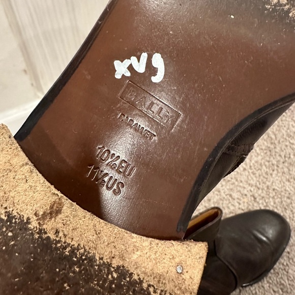 Bally Switzerland Parawet Leather Boots Mens US 11.5 - Picture 5 of 9